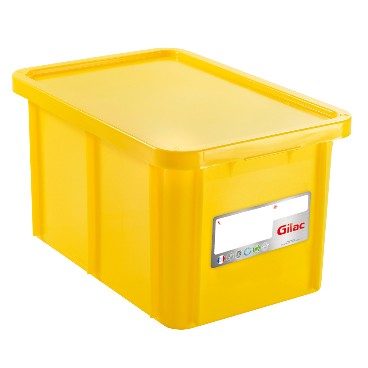 BAC HACCP RECT. 55 L + COUV. – Bac renforcé – HygiRéa