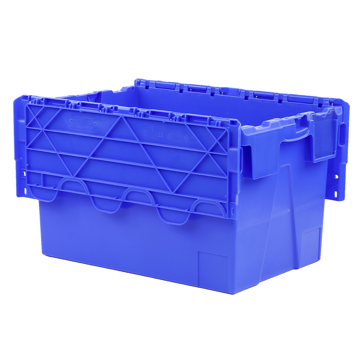 BAC ECO 65L BLEU COUV. INTEGRE – Bac navette – HygiRéa