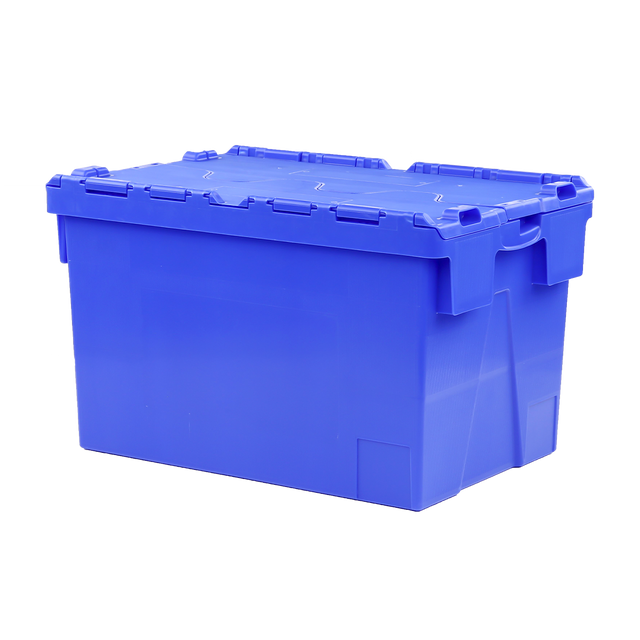 BAC ECO 65L BLEU COUV. INTEGRE – Bac navette – HygiRéa