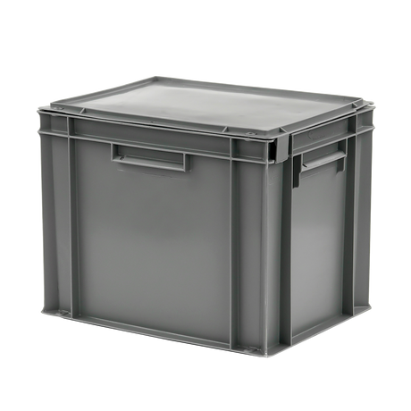 BAC 400X300 30L COUV.SOLIDAIRE GRIS – Bac renforcé – HygiRéa