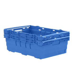CAISSE AJ. 35L EMPIL. S/BARRES BLEU – Caisse ajourée – HygiRéa