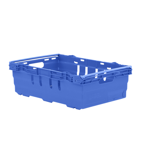 CAISSE AJ. 35L EMPIL. S/BARRES BLEU – Caisse ajourée – HygiRéa