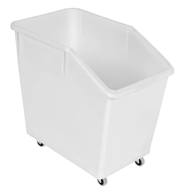BAC INGREDIENTS BLANC 80L+4 ROUES – Bac à ingrédients – HygiRéa