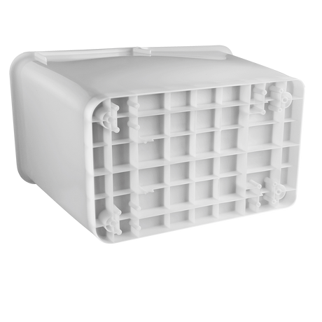 BAC INGREDIENTS BLANC 80L+4 PATINS – Bac à ingrédients – HygiRéa
