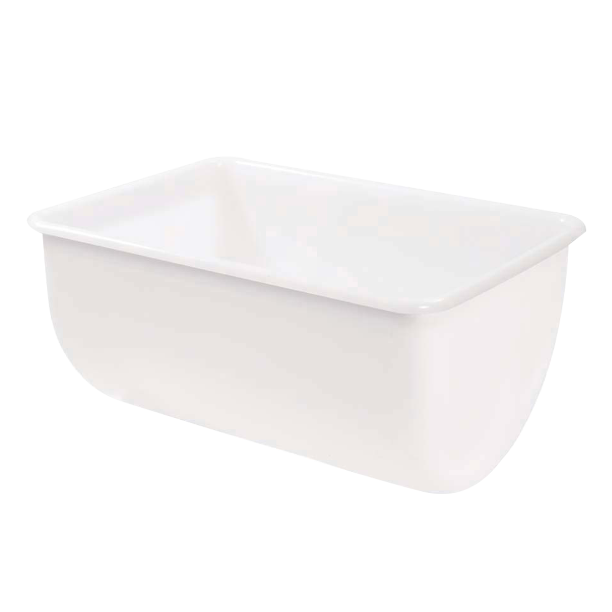 BAC SEMI-CYLINDRIQUE 220 L BLANC – Bac grand volume – HygiRéa