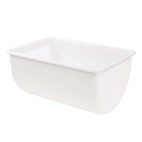 BAC SEMI-CYLINDRIQUE 220 L BLANC – Bac grand volume – HygiRéa