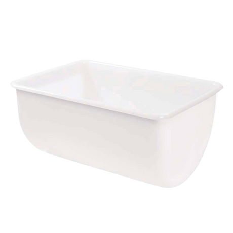 BAC SEMI-CYLINDRIQUE 220 L BLANC – Bac grand volume – HygiRéa