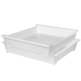 BAC RENF RECT EMPI/EMBOI 9.6L BLANC – Bac renforcé – HygiRéa