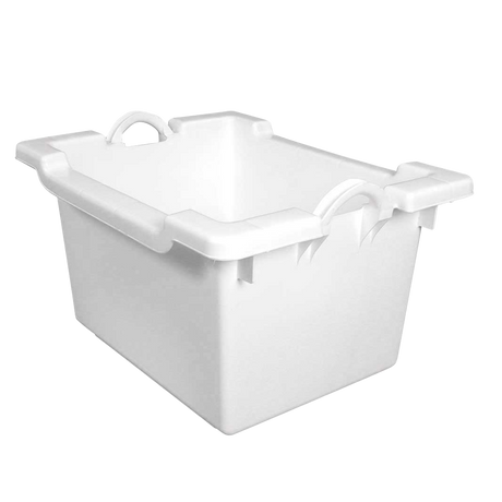 BAC COMPORTE EMPIL. EMB. 60 L BLANC – Bac grand volume – HygiRéa