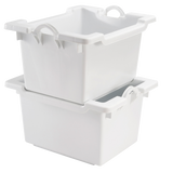 BAC COMPORTE EMPIL. EMB. 60 L BLANC – Bac grand volume – HygiRéa