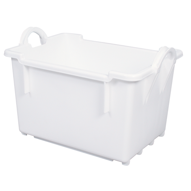 BAC COMPORTE EMPIL. EMB.100 L BLANC – Bac grand volume – HygiRéa