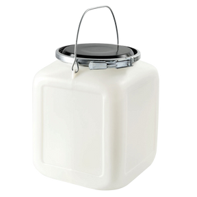 BONBONNE 20L BLANC COUV. GEN.METAL. – Jerrican. fût. bonbonne – HygiRéa