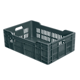 CAISSE 600X400 AJOUREE FP 40L GRIS – Caisse ajourée – HygiRéa