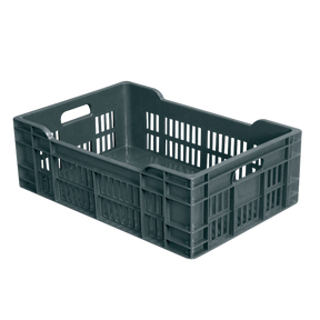 CAISSE 600X400 AJOUREE FP 40L GRIS – Caisse ajourée – HygiRéa