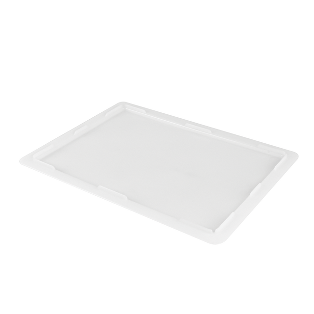 COUVERCLE DEMI-BàP BLANC 400x300 – Couvercle bac à pâtons – HygiRéa