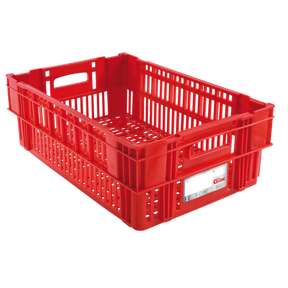 CAISSE AJOUR. 600X400 37L HACCP – Caisse ajourée – HygiRéa