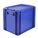 BAC PLEIN 400X300 27 L BLEU + COUV. – Bac renforcé – HygiRéa