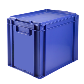 BAC PLEIN 400X300 27 L BLEU + COUV. – Bac renforcé – HygiRéa