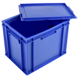 BAC PLEIN 400X300 27 L BLEU + COUV. – Bac renforcé – HygiRéa