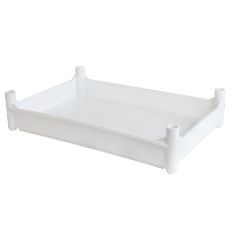 BAC 4PIEDS540X360X120 10L – Bac plat – HygiRéa