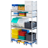 ETAGERE 4 NIV. ALU. L132XP56XH180 – Etagère, rayonnage – HygiRéa