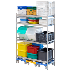 ETAGERE 4 NIV. ALU. L132XP56XH180 – Etagère, rayonnage – HygiRéa