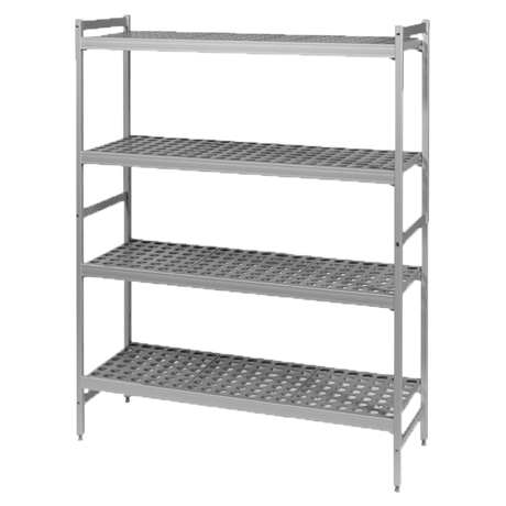 ETAGERE 4 NIV. ALU. L132XP56XH180 – Etagère, rayonnage – HygiRéa