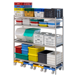 ETAGERE 4 NIV. ALU. L174XP56XH180 – Etagère, rayonnage – HygiRéa