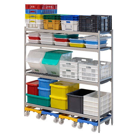 ETAGERE 4 NIV. ALU. L174XP56XH180 – Etagère, rayonnage – HygiRéa