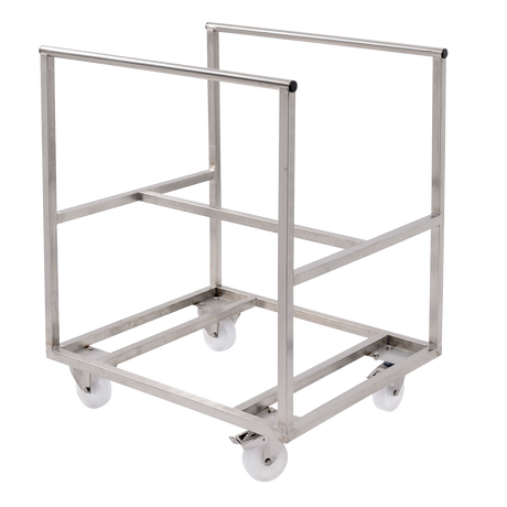 CHARIOT INOX BAC S.CYLINDRIQ. 170 L – Chariot – HygiRéa