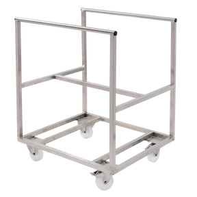 CHARIOT INOX BAC S.CYLINDRIQ. 220 L – Chariot – HygiRéa