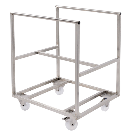CHARIOT INOX BAC S.CYLINDRIQ. 220 L – Chariot – HygiRéa