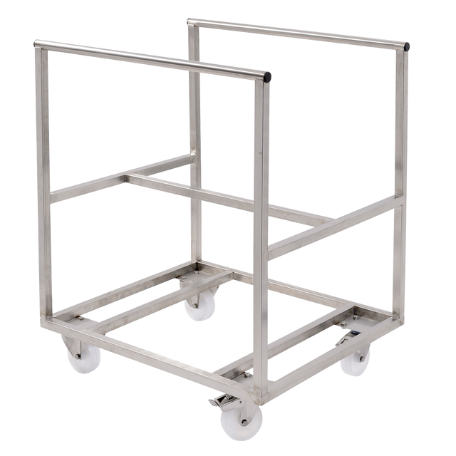 CHARIOT INOX BAC S.CYLINDRIQ. 220 L – Chariot – HygiRéa