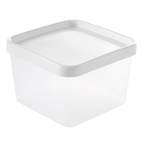 LOT DE 12 BOITES 0.6L + COUV.BLANC – Boîte réutilisable – HygiRéa