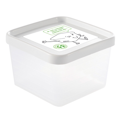 LOT DE 12 BOITES 0.6L + COUV.BLANC – Boîte réutilisable – HygiRéa