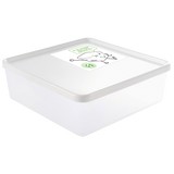 LOT DE 6 BOITES 2.5 L + COUV.BLANC – Boîte réutilisable – HygiRéa