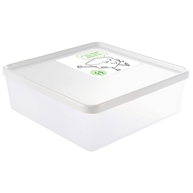 LOT DE 6 BOITES 2.5 L + COUV.BLANC – Boîte réutilisable – HygiRéa