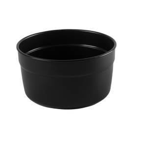 10 BOITES RONDES 0,5L N0IR+CV.TRP – Boîte réutilisable – HygiRéa