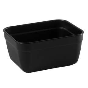 10 BOITES RECT. 0,4L NOIR + CV.TRP – Boîte réutilisable – HygiRéa