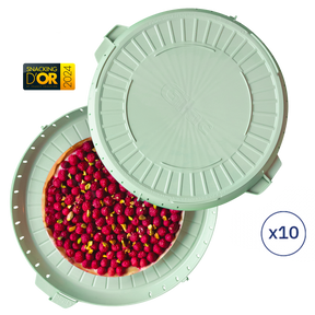 LOT 10 B2R -VERT AMANDE - PAVÉ GILA – Boîte réutilisable – HygiRéa