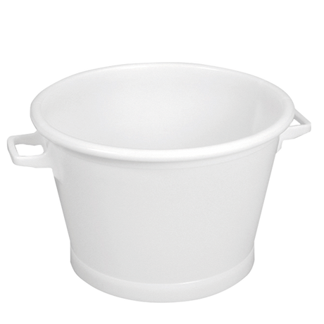 BAQUET ROND FD RENFORCE BLANC – Baquet – HygiRéa