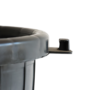 POUBELLE ECO + COUVERCLE 80L NOIR – Poubelle ronde – HygiRéa