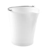 SEAU ROND 12 L BLANC + BEC VERSEUR – Seau – HygiRéa