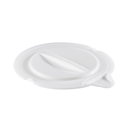 CV SEAU ROND 12 L BLANC+BEC VERSEUR – Couvercle seau – HygiRéa