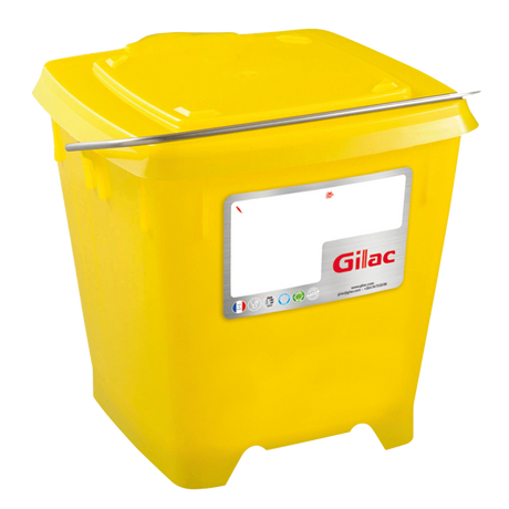 SEAU CARRE 12L + COUV ETANCHE – Seau – HygiRéa