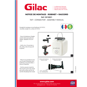 ROBINET PETIT MODELE + RACCORD – Accessoires contenants alimentaires – HygiRéa