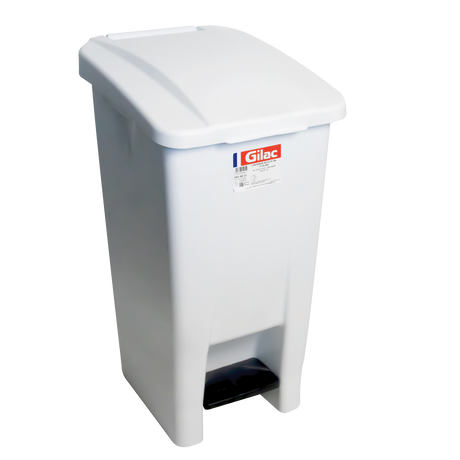 POUB ECO PEDALE 60 L COUV BLC – Poubelle à pédale – HygiRéa