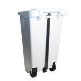 POUB ECO PEDALE 80 L COUV BLC – Poubelle à pédale – HygiRéa