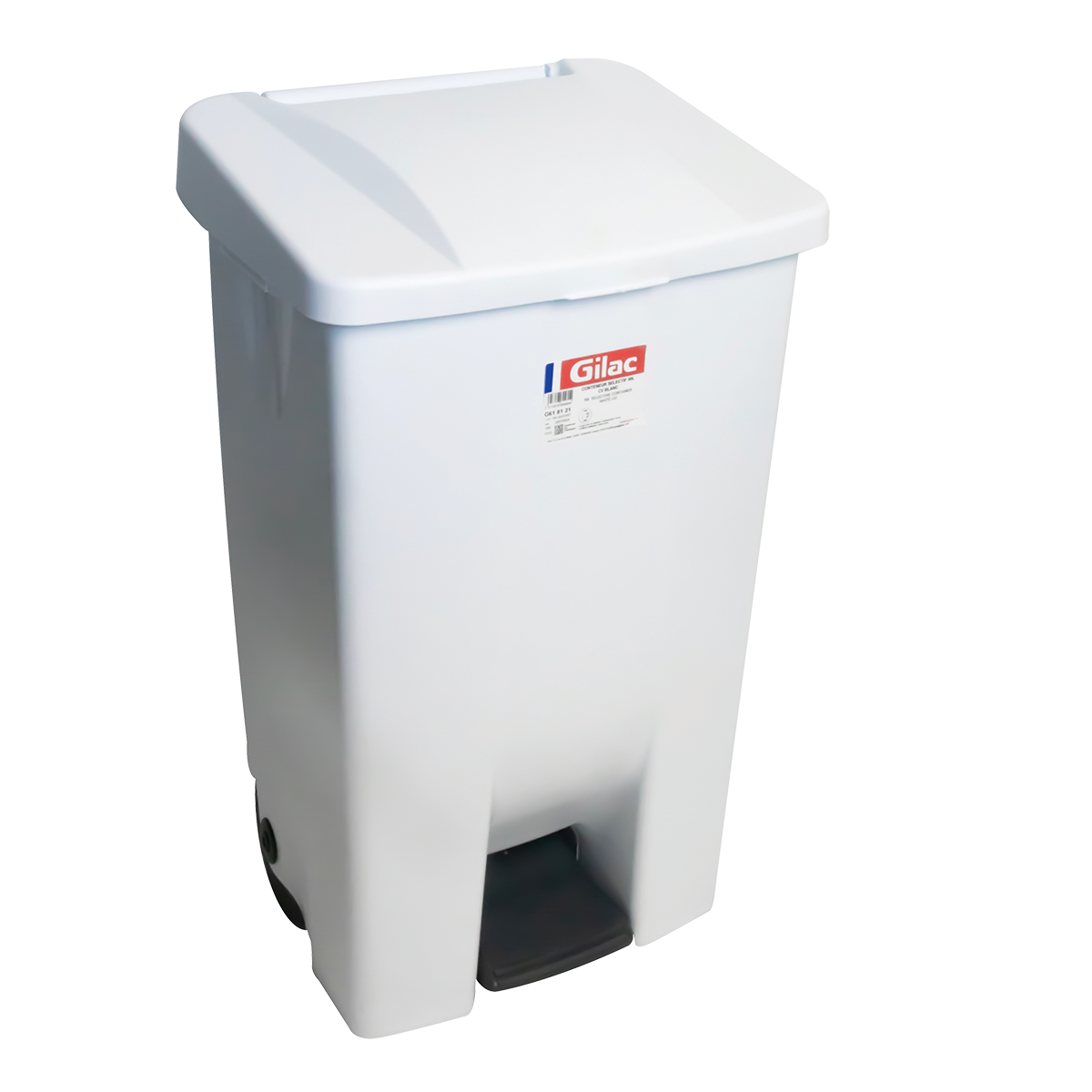 POUB ECO PEDALE 80 L COUV BLC – Poubelle à pédale – HygiRéa