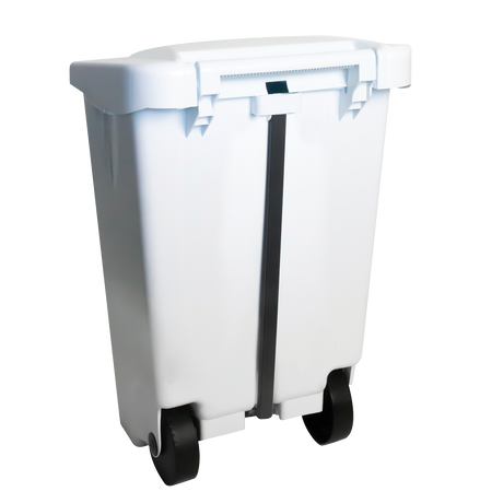 POUB ECO PEDALE 120 L COUV BLC – Poubelle à pédale – HygiRéa